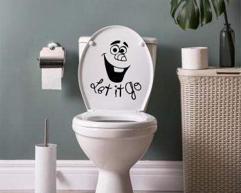 Let it Go - Bathroom Wall Decal - Bathroom decal - Frozen decal